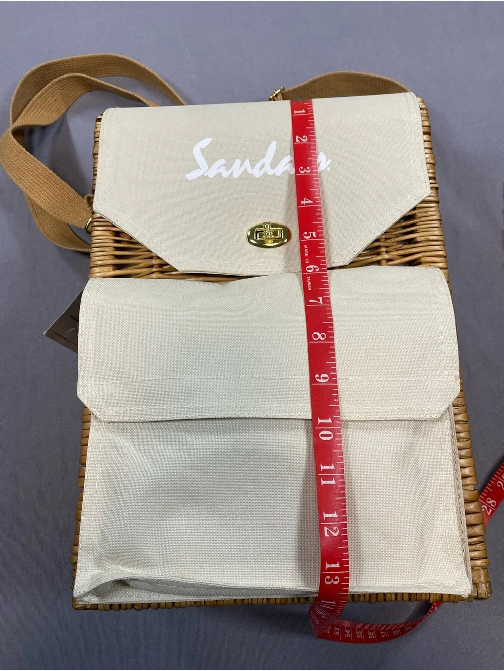 Picnic Time Wine and Cheese Basket with Wine and Cheese Tools